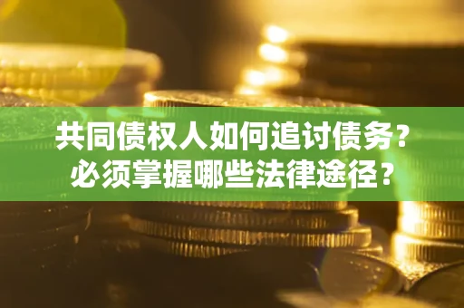 北京共同债权人如何追讨债务？必须掌握哪些法律途径？