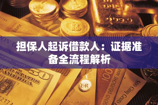 北京担保人起诉借款人：证据准备全流程解析
