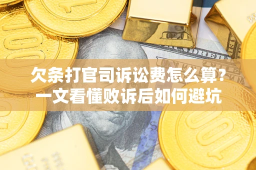 北京欠条打官司诉讼费怎么算？一文看懂败诉后如何避坑